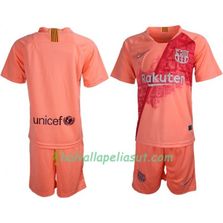 Jalkapallo Pelipaidat FC Barcelona Lasten 3 Paita 2018-2019 Lyhythihainen